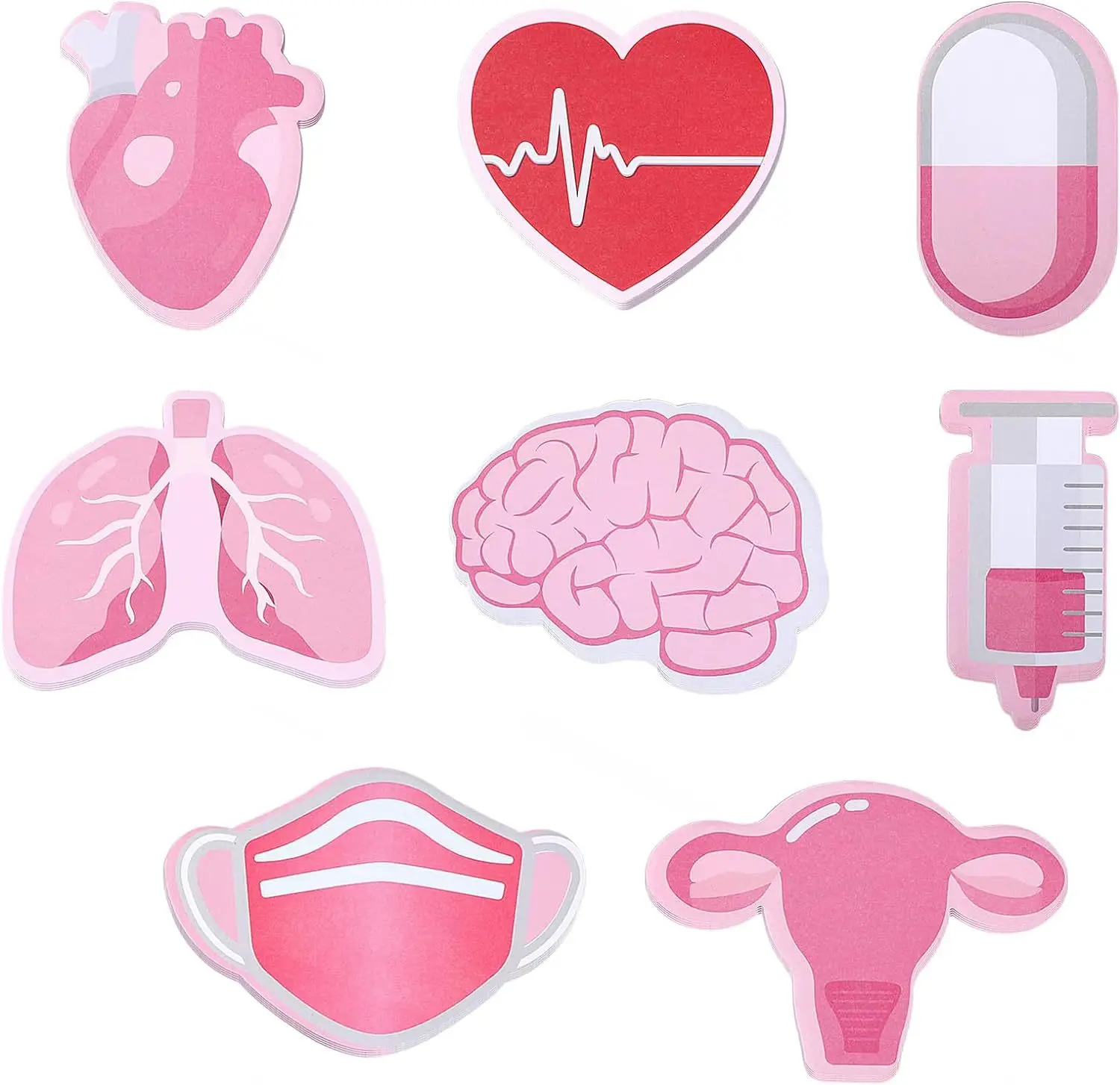 Fun Nurse Gifts Cute Sticky Notes Suitable for Hospitals and Schools Nurse Supplies Sticky Notes