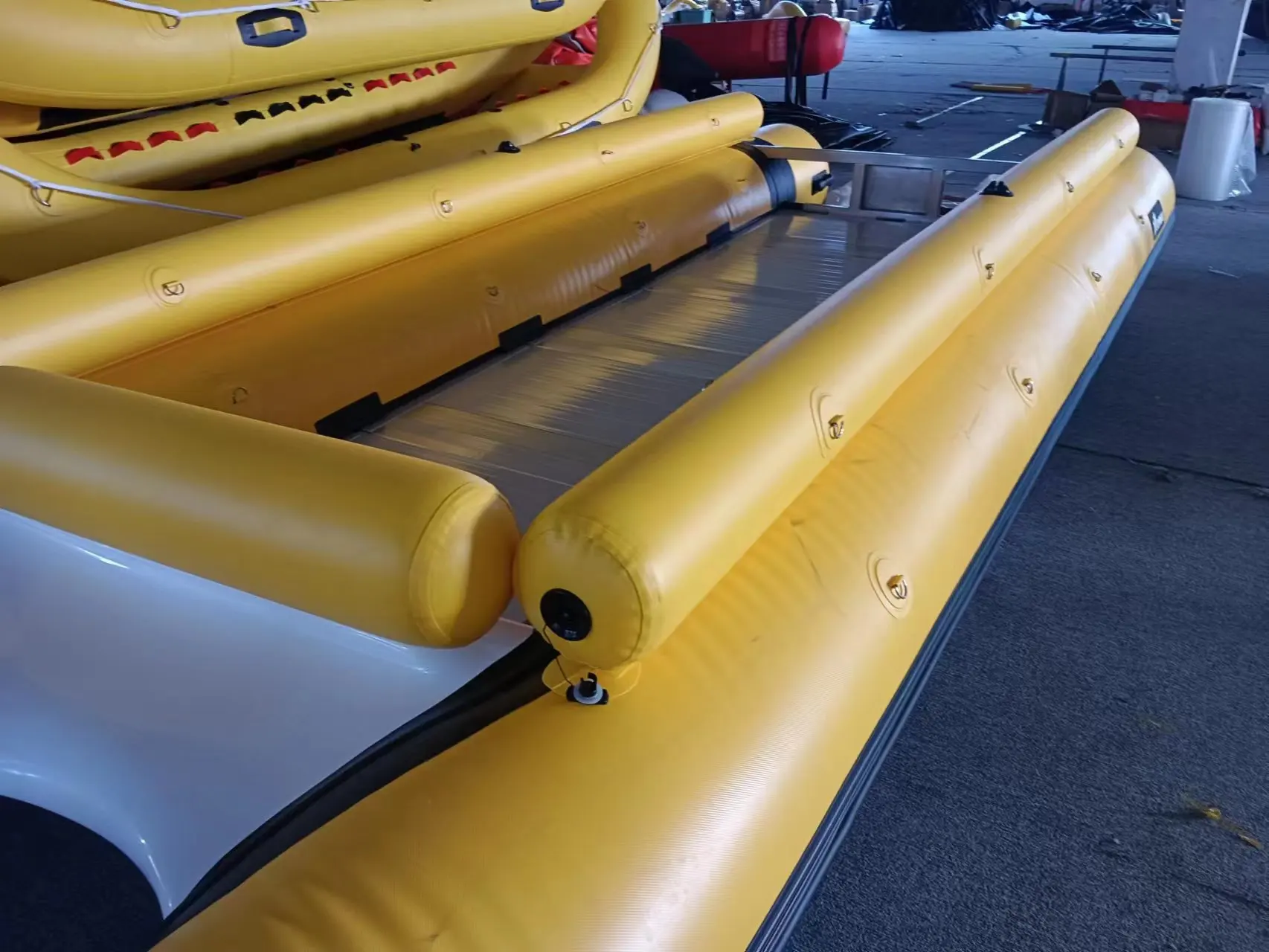 5.8m high speed catamaran inflatable boat travel family entertainment  with motor
