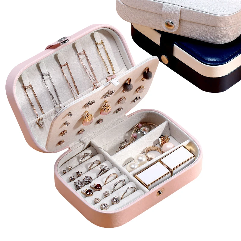 
 Для девочек женские Органайзер серьги стержня уха ювелирные изделия из искусственной кожи портативный чехол для ювелирных изделий Ювелирная упаковка коробки подарка Путешествия шкатулка для ювелирных изделий  