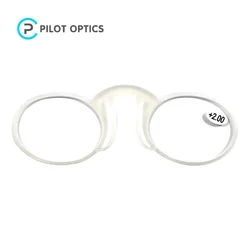 Pilot optics China manufacturer silicone cheap armless nose clip reading glasses