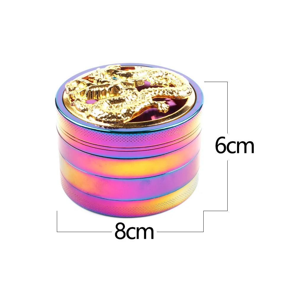 
factory wholesale price 4 Layers Zinc Alloy 50mm for Herb Grinder Smoking Accessories Smoke Shop Supplies 