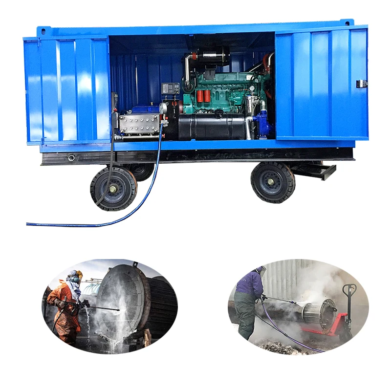 1500bar Diesel Engine Industrial Pipe Cleaning High Pressure Water Jet Cleaner Hydro Blasting Equipment