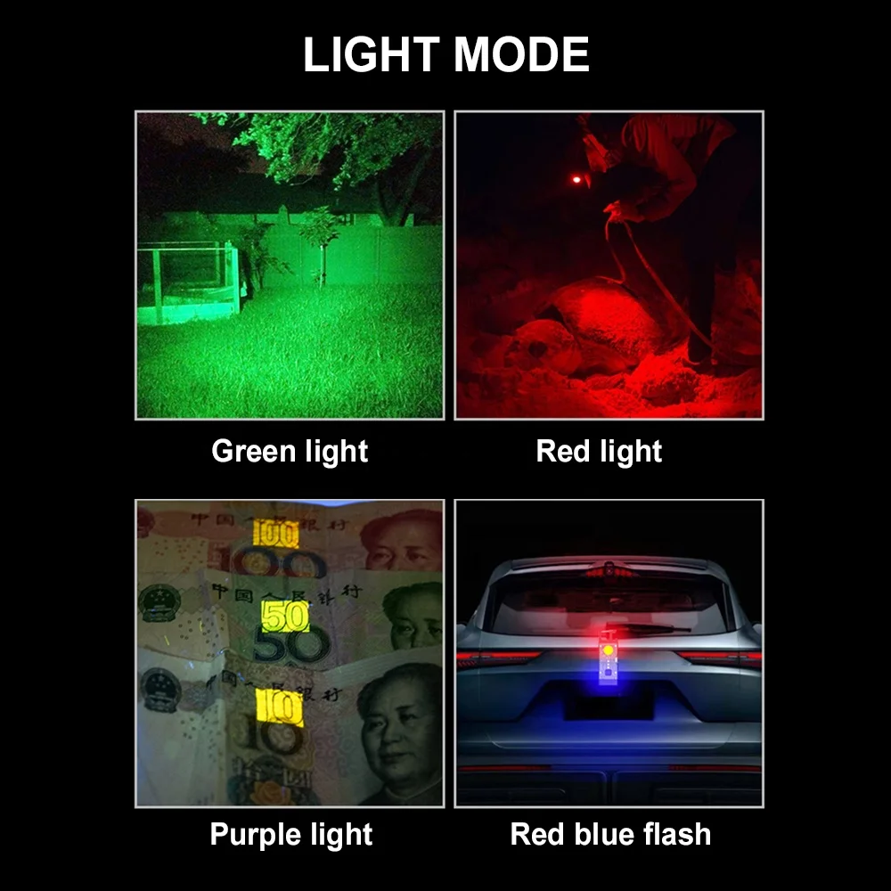 S030 Mini Keychain Flashlight solar panel flashlight torch rechargeable small multi-function EDC portable flashlights