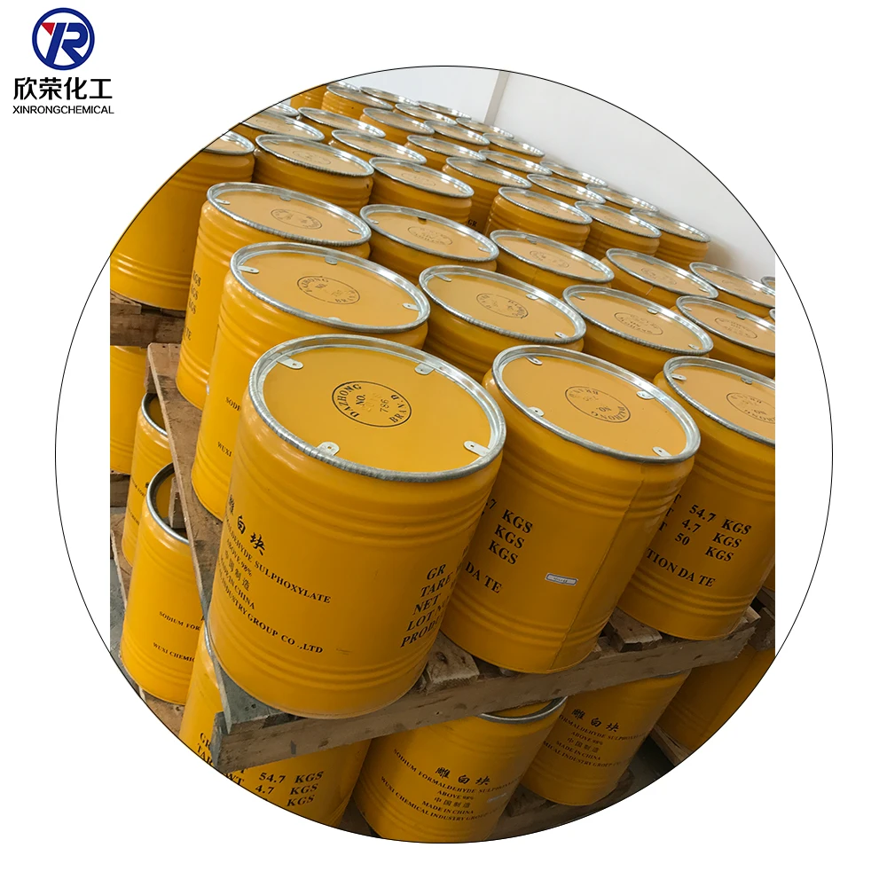 
High purity 98% min sodium formaldehyde sulfoxylate rongalite 
