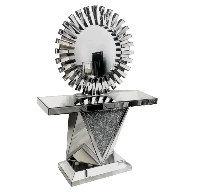 Luxury unique design 90cm x 90cm round wall mirror for home decoration