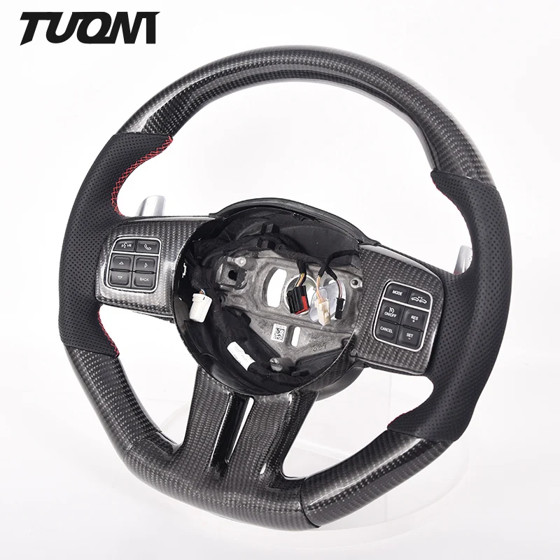 2021 Custom  Carbon Fiber  Steering Wheel  For Chrysler 300 Jeep Compass Cherokee (Grand Cherokee) Wrangler