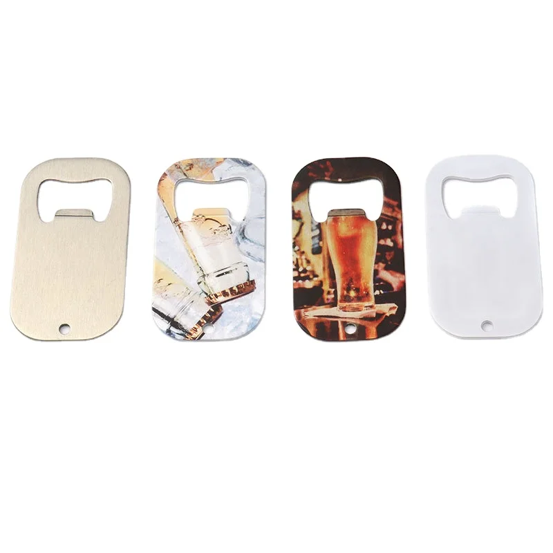 Custom design bulk metal beer drink bottle opener sublimation blank bottle opener