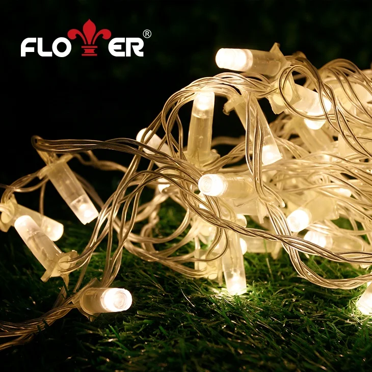 Flower 50LEDs Outdoor Decorative Built-in Waterproof Power Led Light Ip68 Waterproof Led  String Light For Christmas Party