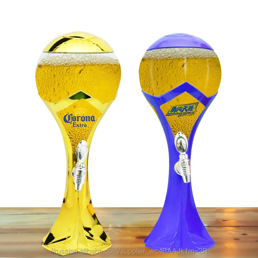 Шэньчжэнь завод сделал 3 литра коснитесь проект Пивной Башни Диспенсер Бар led вино пиво дисплей напиток башня