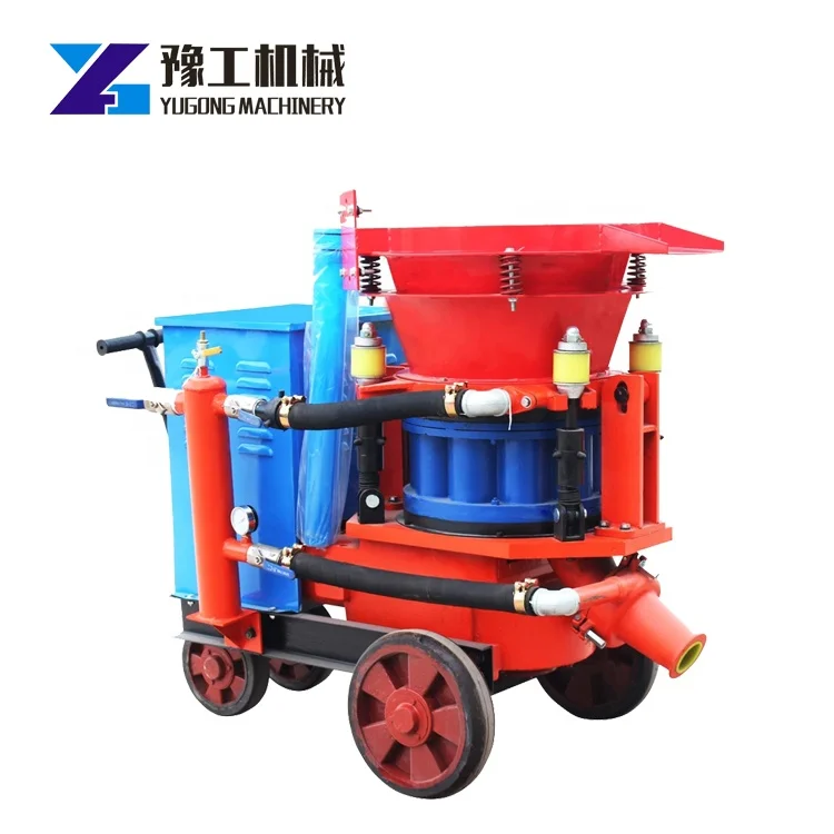 Shotcrete concrete mix design rotor gunning machine