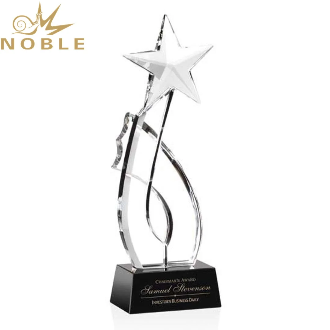 Wholesale Crystal Star Award Trophy Column For Souvenir