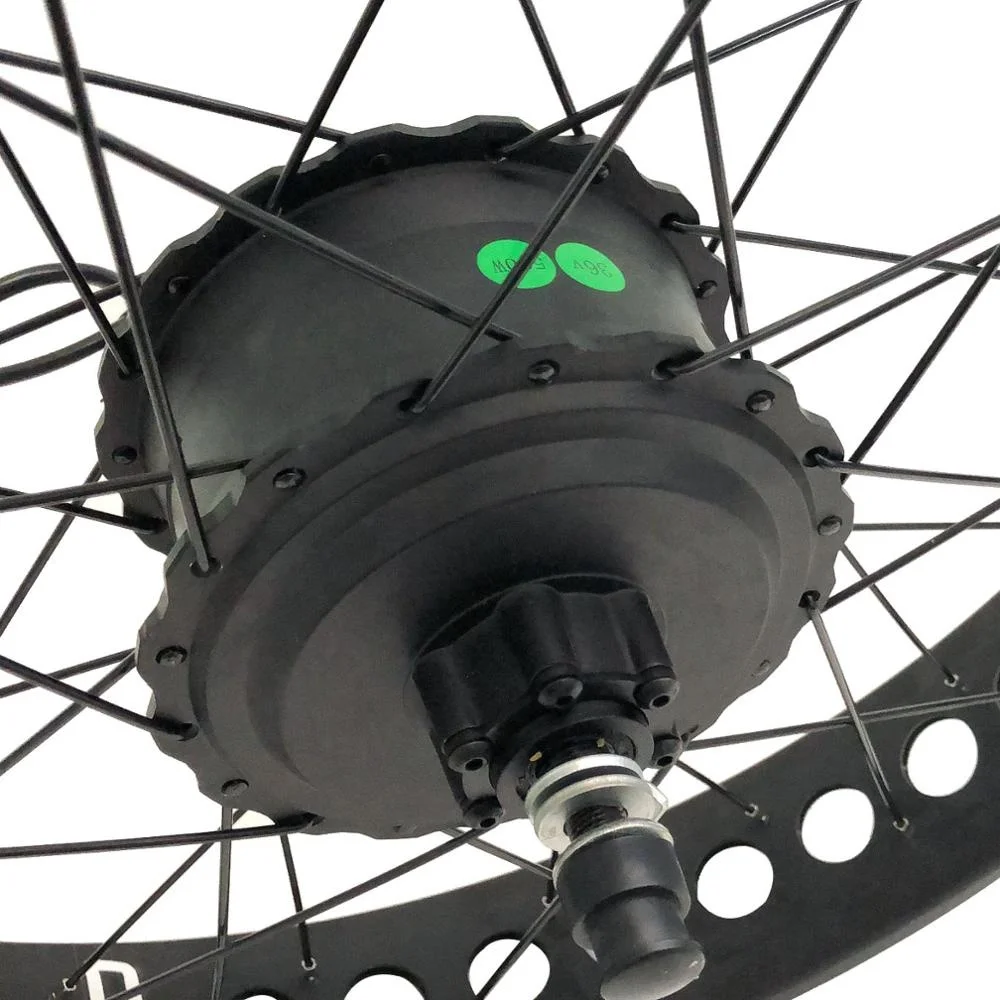36V waterproof  brushless gear smart light hub motor Snow Electric bicycle conversion Fat wide e Bike Kit 250W 350W 500W