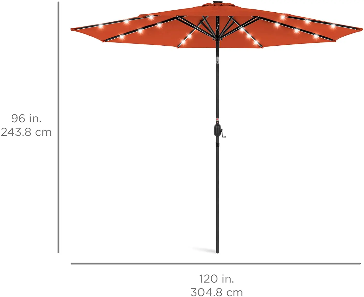 YASN Modern LED Sun Garden Large Outdoor Patio Hanging Umbrella Aluminum Steel Frame for Hotels and Outdoor Furniture