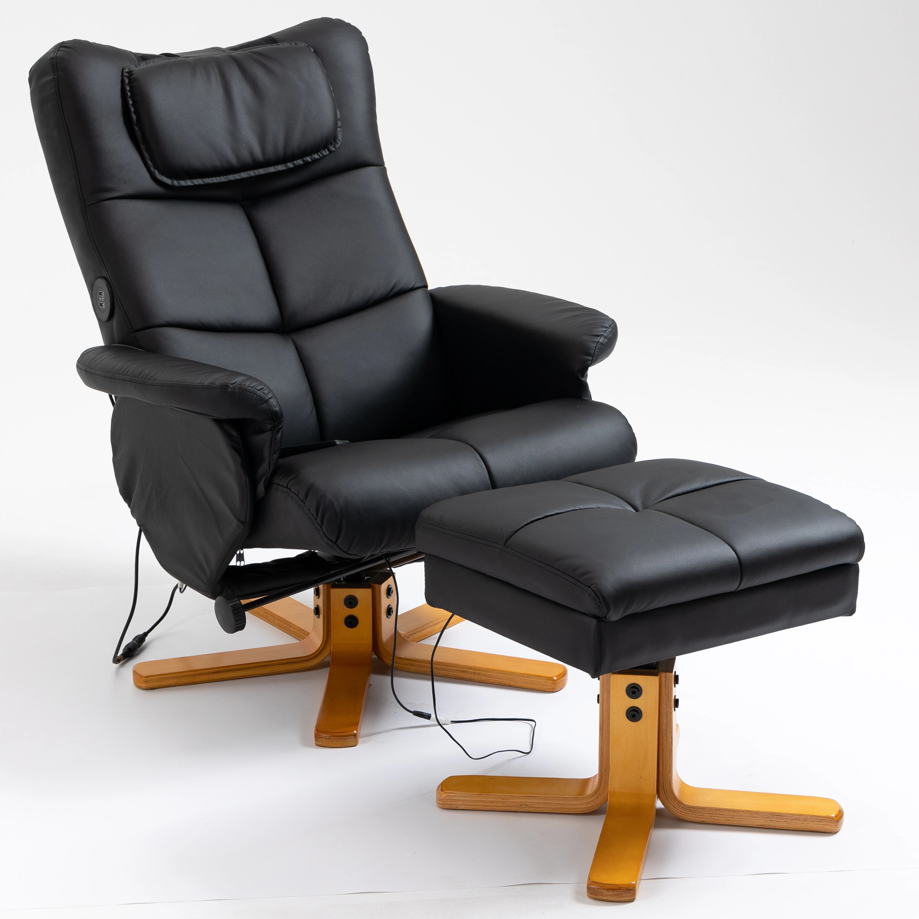 Reclining  massage chair with  APP control and USB charging port .storage function ottoman.specialize!!