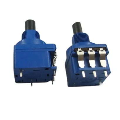 Потенциометр WH116AK с нажимным переключателем и валом 4