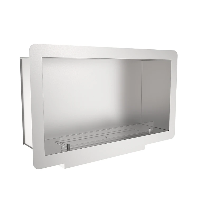 Wholesale 120*65*38CM Modern Frame Plug In Home Ventless Ethanol Stainless Steel Fireplace