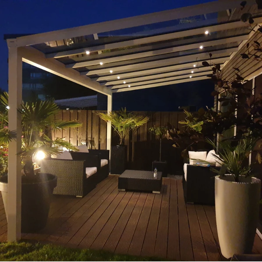 DC12V Aluminum Recessed Outdoor Lighting Warm White Mini Recessed Downlights Set Ceiling Lighting