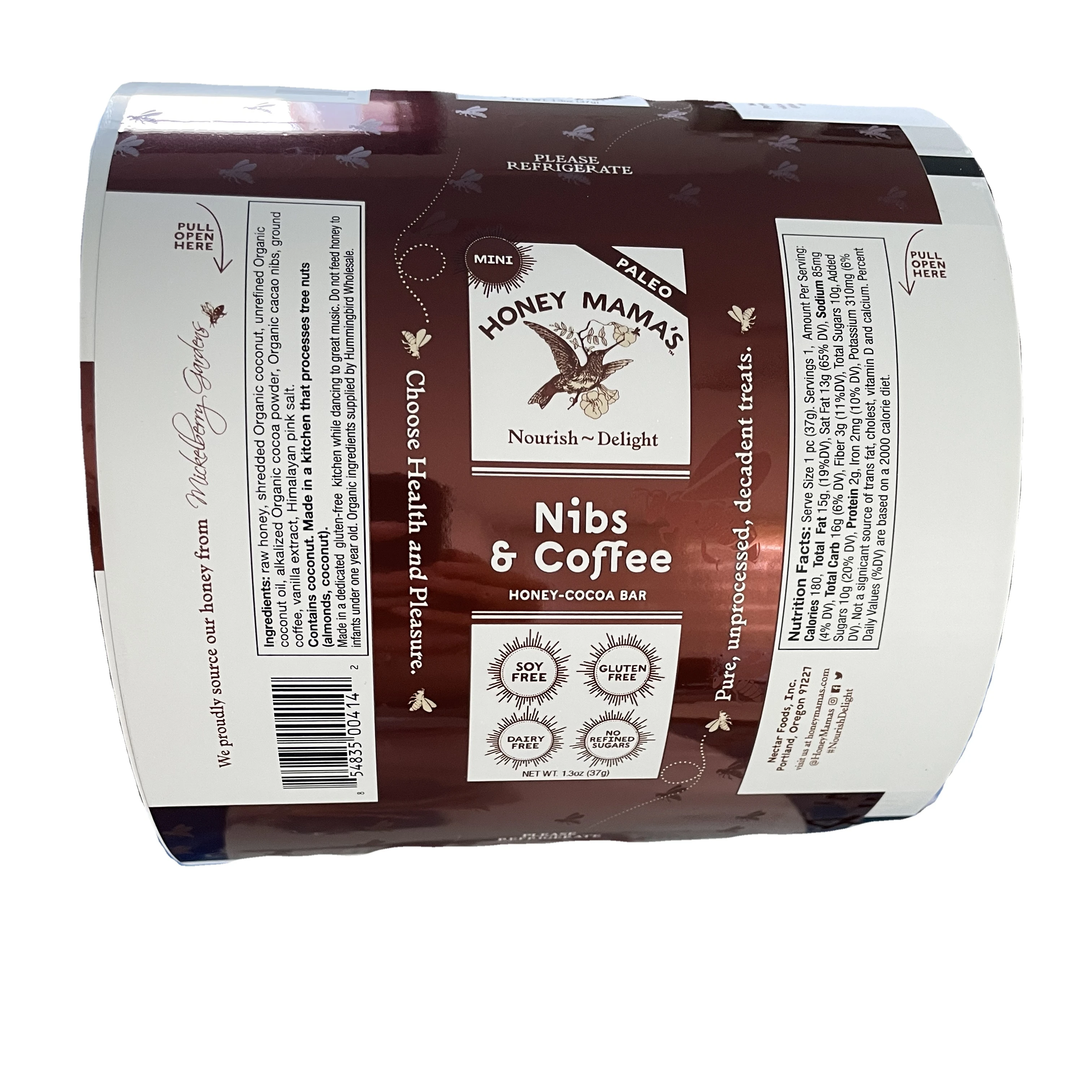 OEM/ODM Manufacturer BOPP/CPP Custom Printing Plastic Honey Sachet Coffee/Snack Sachet Packaging Film Rolls