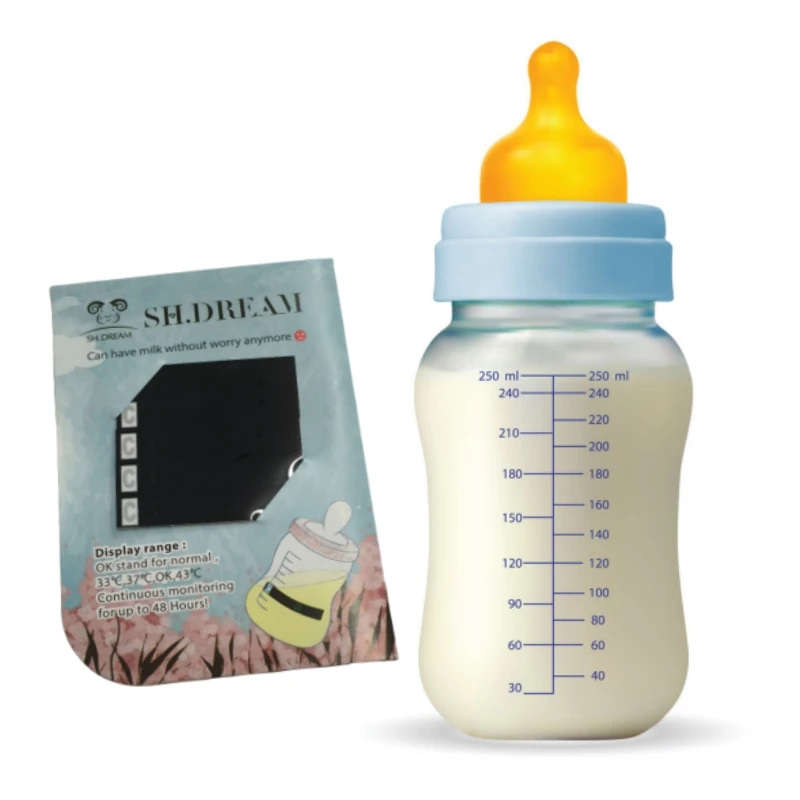 Safe and Accurate Imported PET Material Thermometer Stickers for Baby Bottles