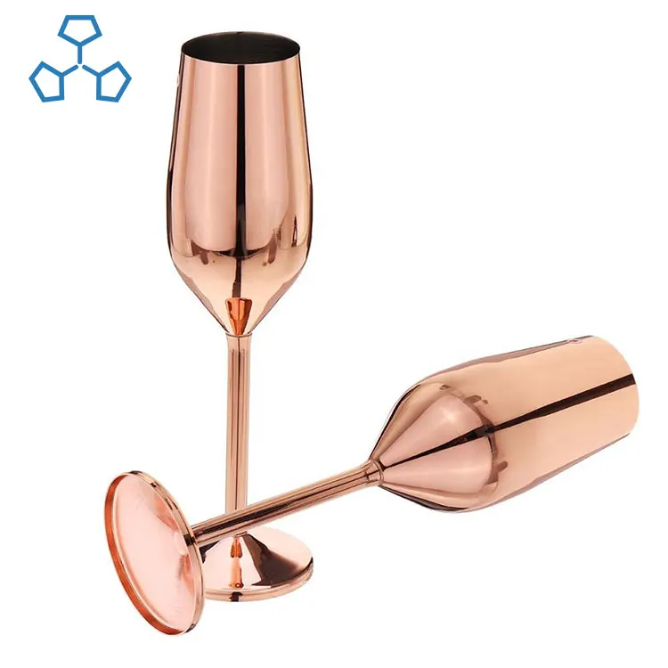 Factory Promotion Aesthetic Reusable Fashionable Handmade Party Custom Gold Champagne Flutes