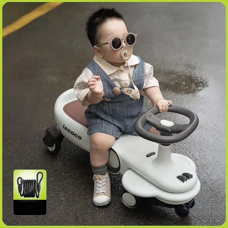 Upgraded Large Foot Pedal Baby Twist Car High Quality Multi Function Ride On Parent Child Twist Car for Kids 1-3 Years Old