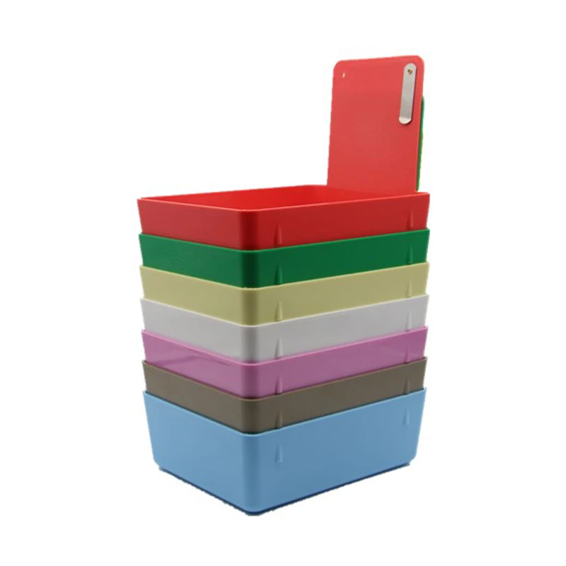 Стоматологический лабораторный рабочий контейнер, лоток для сковородок с зажимом, пластиковый разделительный лоток для инструментов, стоматологический контейнер