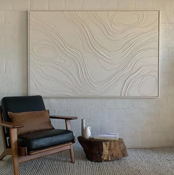 Modern Textured Oversize Custom Made Hand-painted Abstract Acrylic Canvas Painting for Home Wall Art Living Room Bedroom Decor
