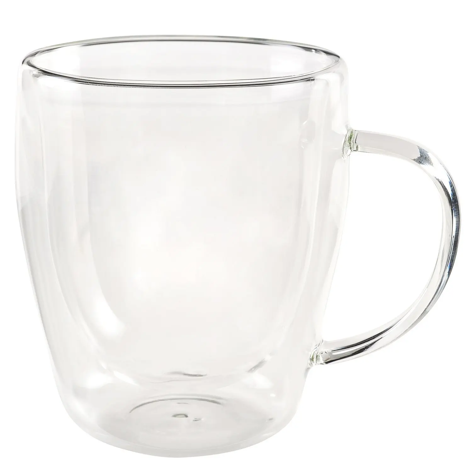 Simple double glass drinking cup for men and women