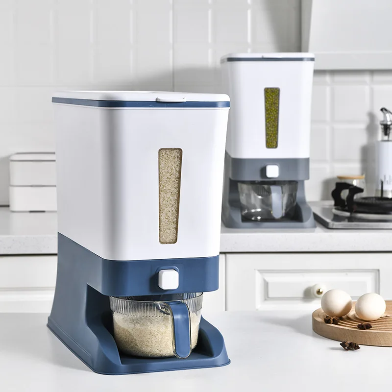 Hot Sale New Rice Dispenser storage box container Cereals and Grain Dry Food Storage Container for Organizing Home Kitchen