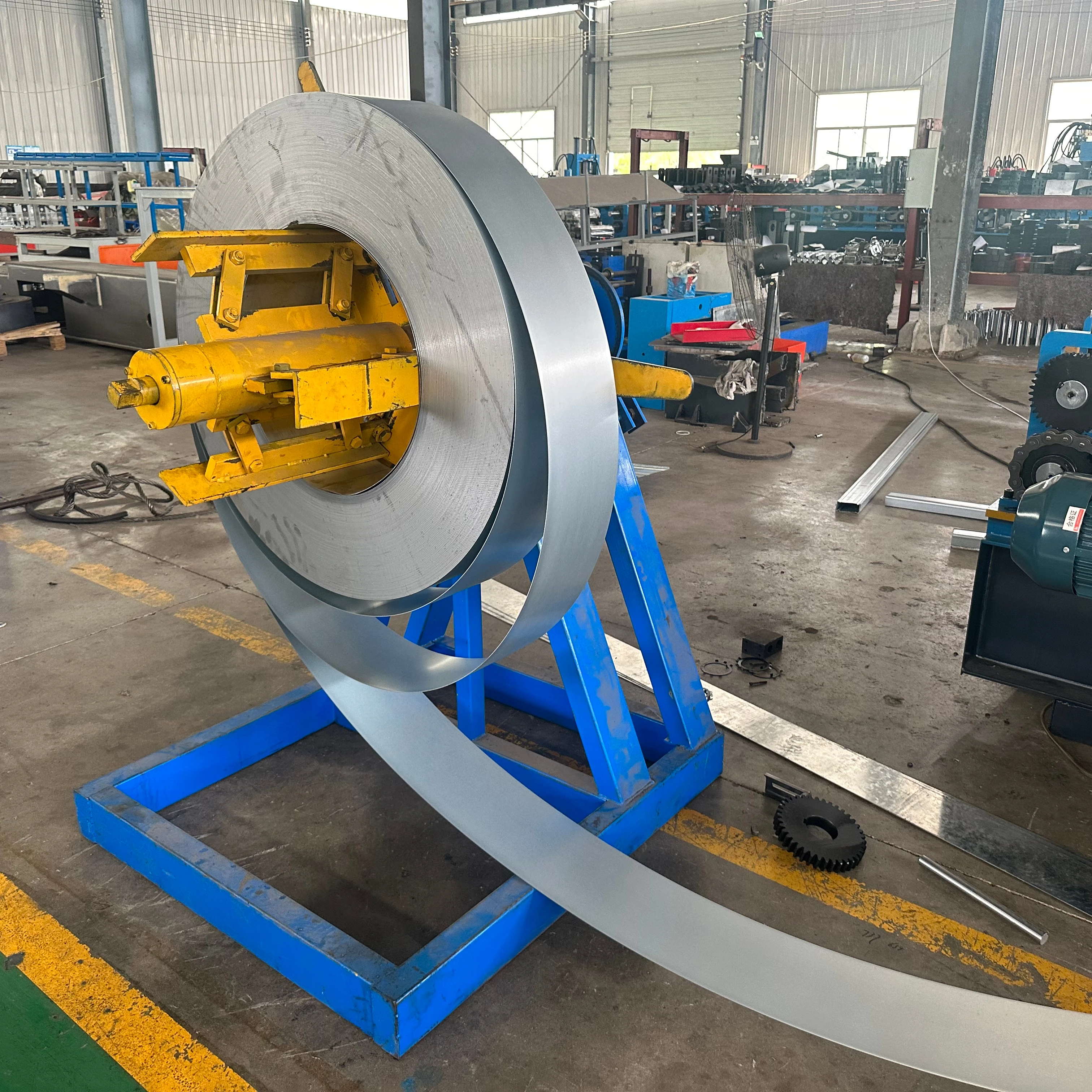 Warehouse Steel Racking Box Beam Full Automatic Roll Forming Machinery Production Line With Auto Feeder