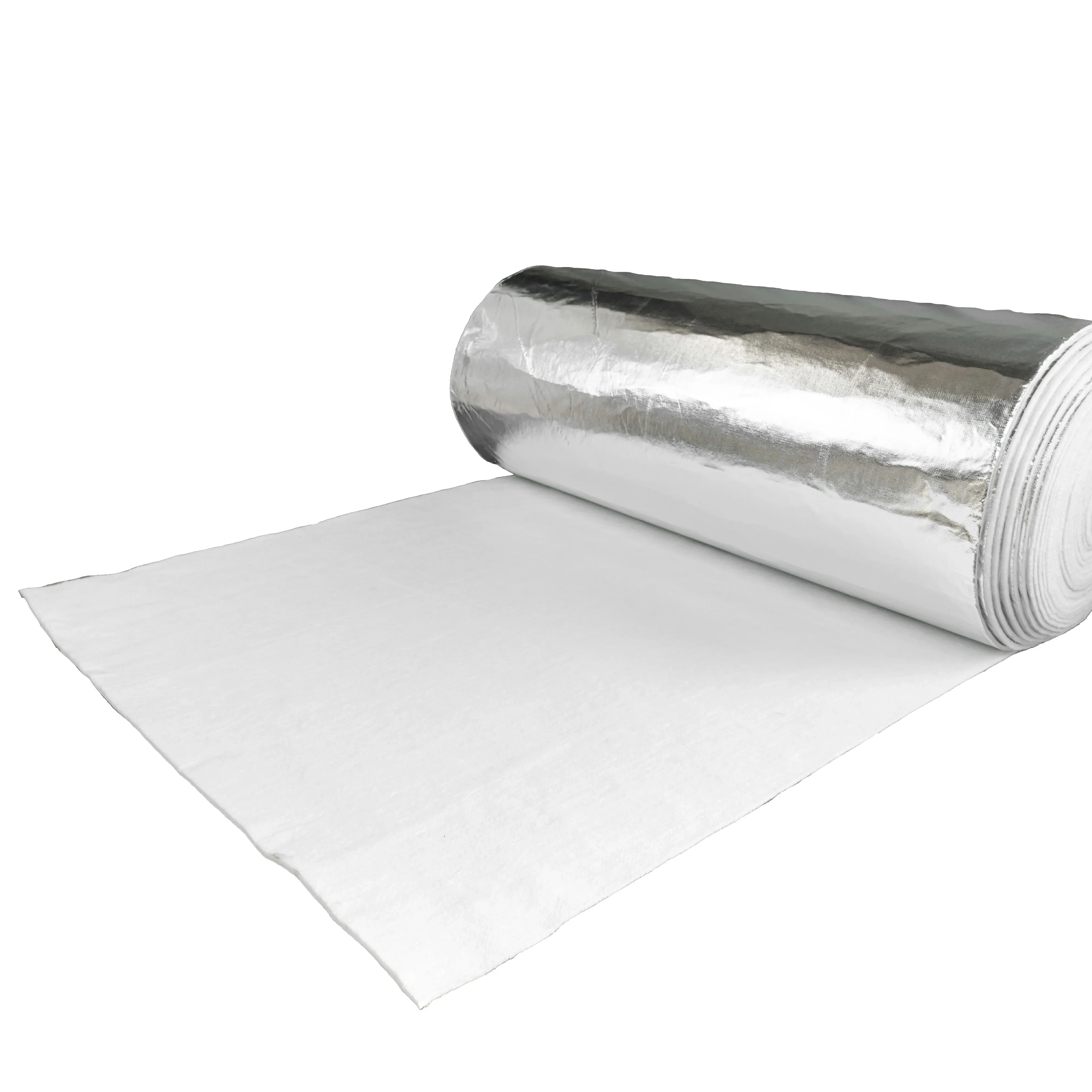 customized covered with aluminum foil glass fiber needle felt thickness 3/4/5/6/8/10/12mm