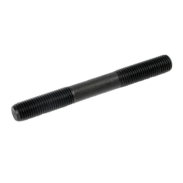 Manufacturer mild steel grade 4.8 zinc threaded rod black hot dip galvanized titanium stud bolt din939