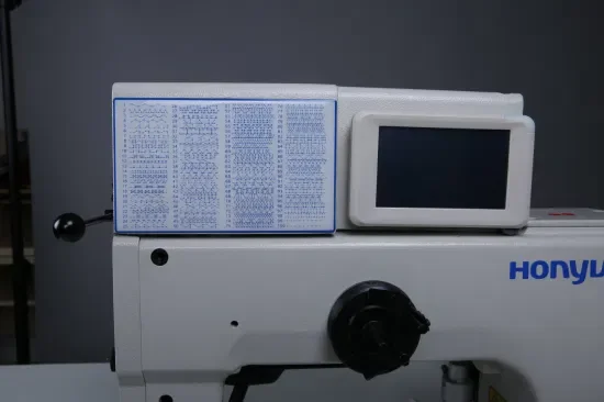 HY-204-281Z с программным управлением двухигольная вращающаяся игольчатая машина для верхней и нижней подающей швейной машины