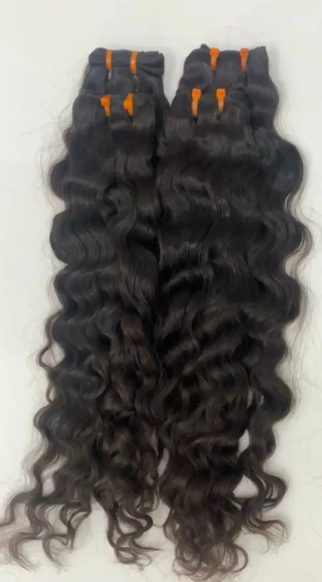 High Quality Double Drawn Human Hair Extensions Cuticle Intact with Wave Style Raw Remy Hair Available in Bundle Wholesale Price