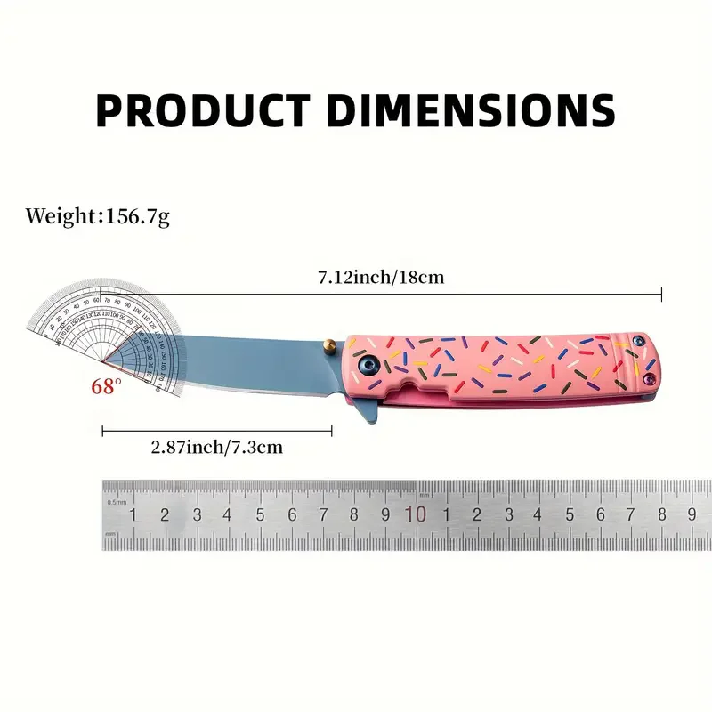 High quality 3D printing handle sharp portable tactical EDC small folding pocket knife for outdoor