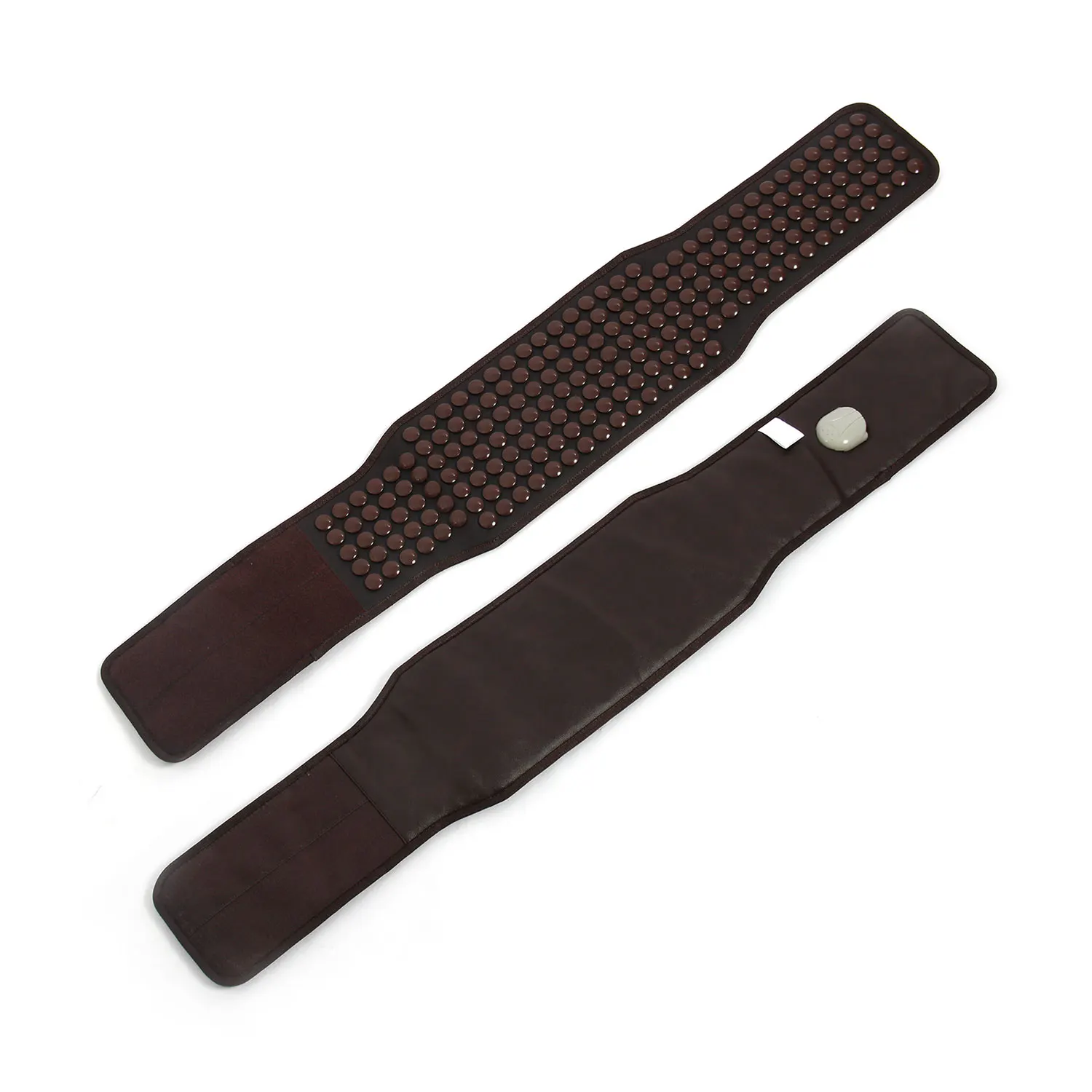 Thermal Abdominal and Lower Back Pain Relief Massage Pad Far Infrared Ray Tourmaline Heat Belt Mat for Offices