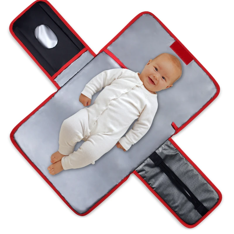 Manufacturer Costom Foldable Home Travel Changing Table Mat Baby Portable Baby Diaper Pad Diaper Changing Mat with Pocket