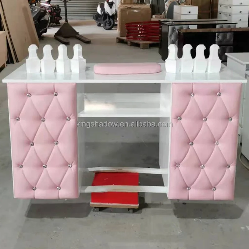 wholesales top quality furniture nail salon drawers one table manicure