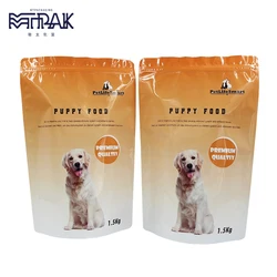 Food Grade laminated plastic stand up Pet cat food bags