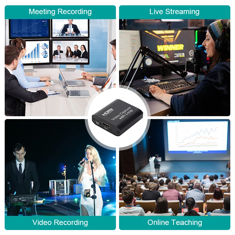 OEM ODM USB Video Capture Card Recording Devices Heimaudio Video Und Zubehr HDMI Video Capture Cassette Equipment