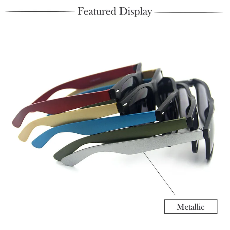 Wholesale Promotion PC Custom Logo Lenses Sun Glasses Hot Sale Black UV400 Fashion Sunglasses