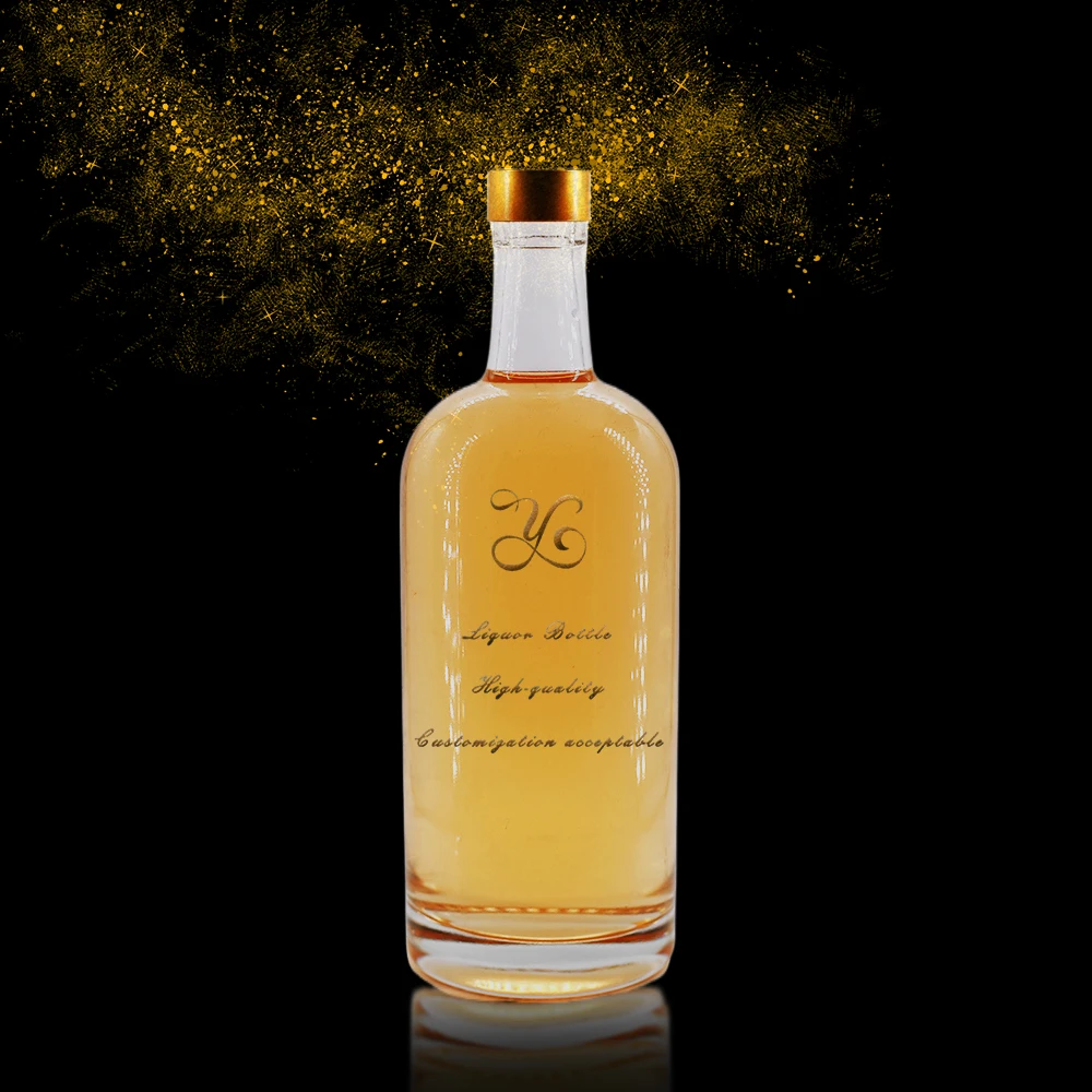 Hot Selling Clear Vodka Whisky Glass Tequila Bottle Frosted Tequila 750ml Decanter