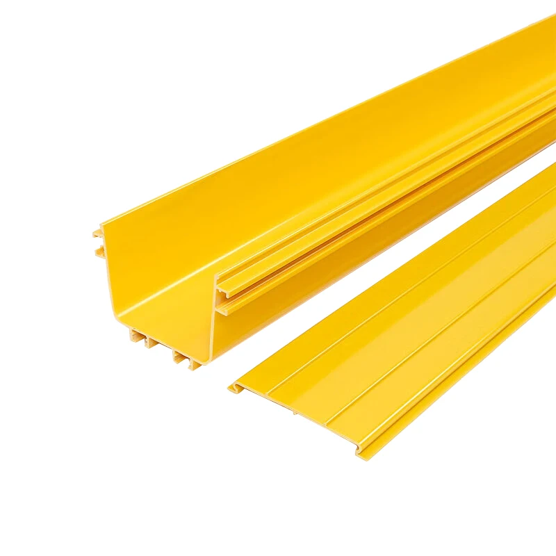 Customized PVC Cord Hider Cable Trunking Plastic Extruded Profiles Channel Raceway