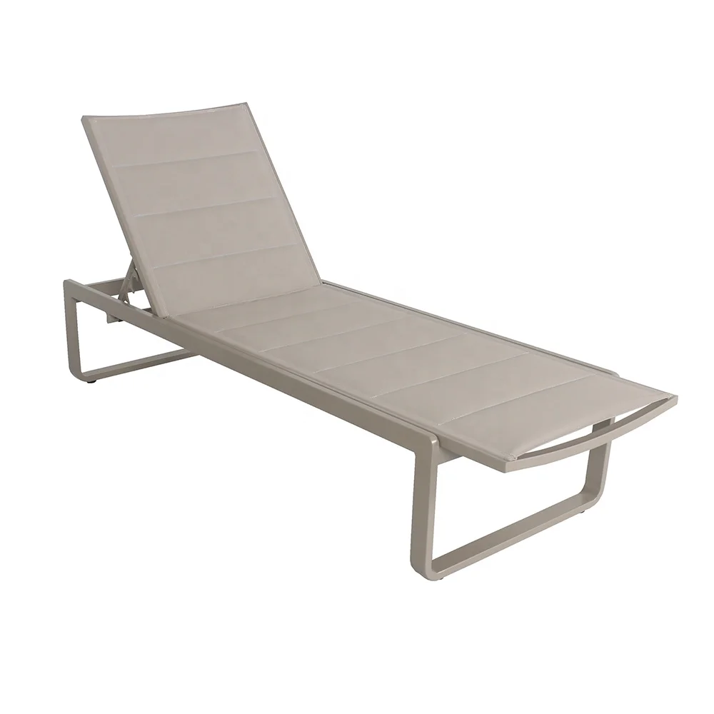 3 piece outdoor garden patio backyard hotel pooside foldable adjustable sun lounger sun bed