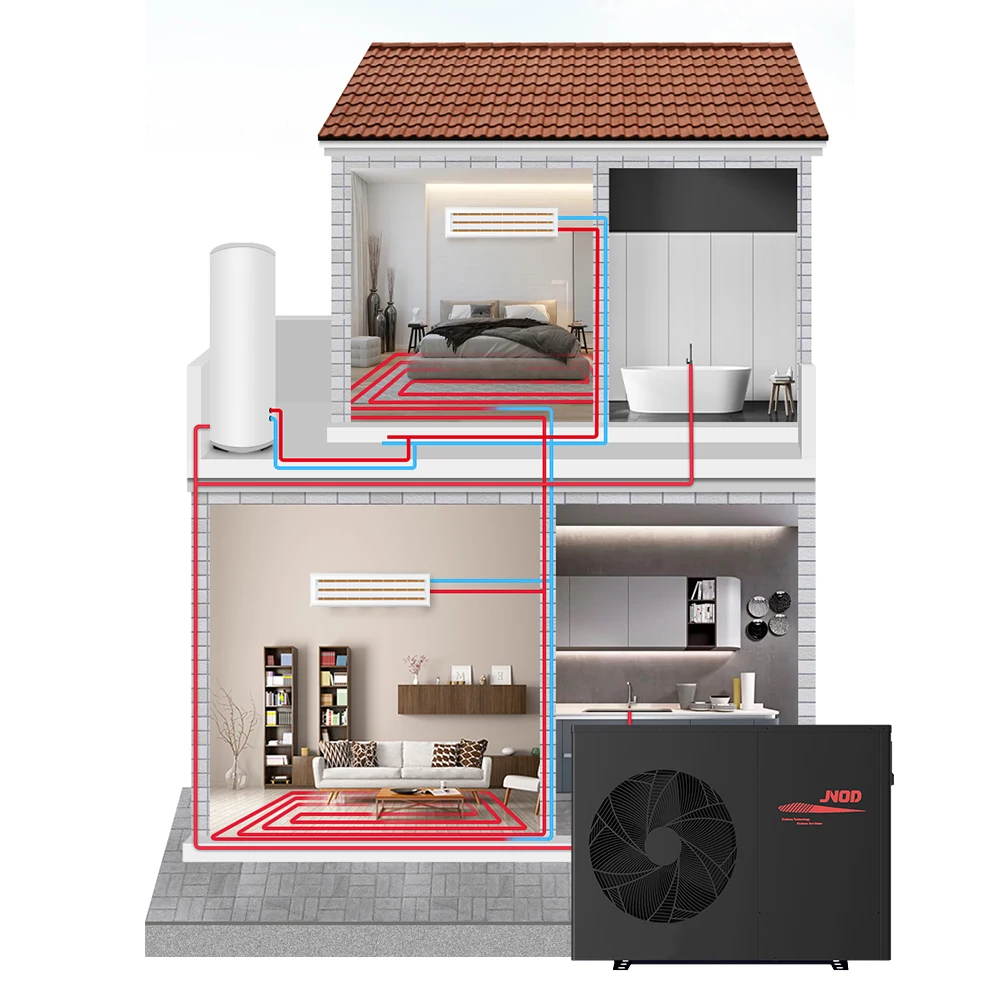 Высокоэффективный ErP A +++ R32 Wi-Fi 9.5KW DHW нагревательный охлаждающий моноблок источник воздуха инвертор постоянного тока воздушный водяной тепловой