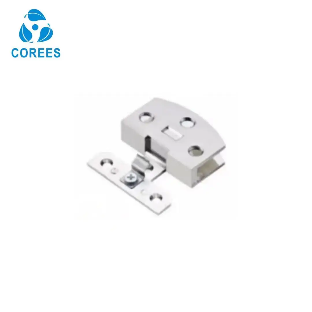 #CRS-830 Stainless steel glass door hinge cabinet Door glass showcase Wine cabinet 180 degrees unilateral double side glass clip