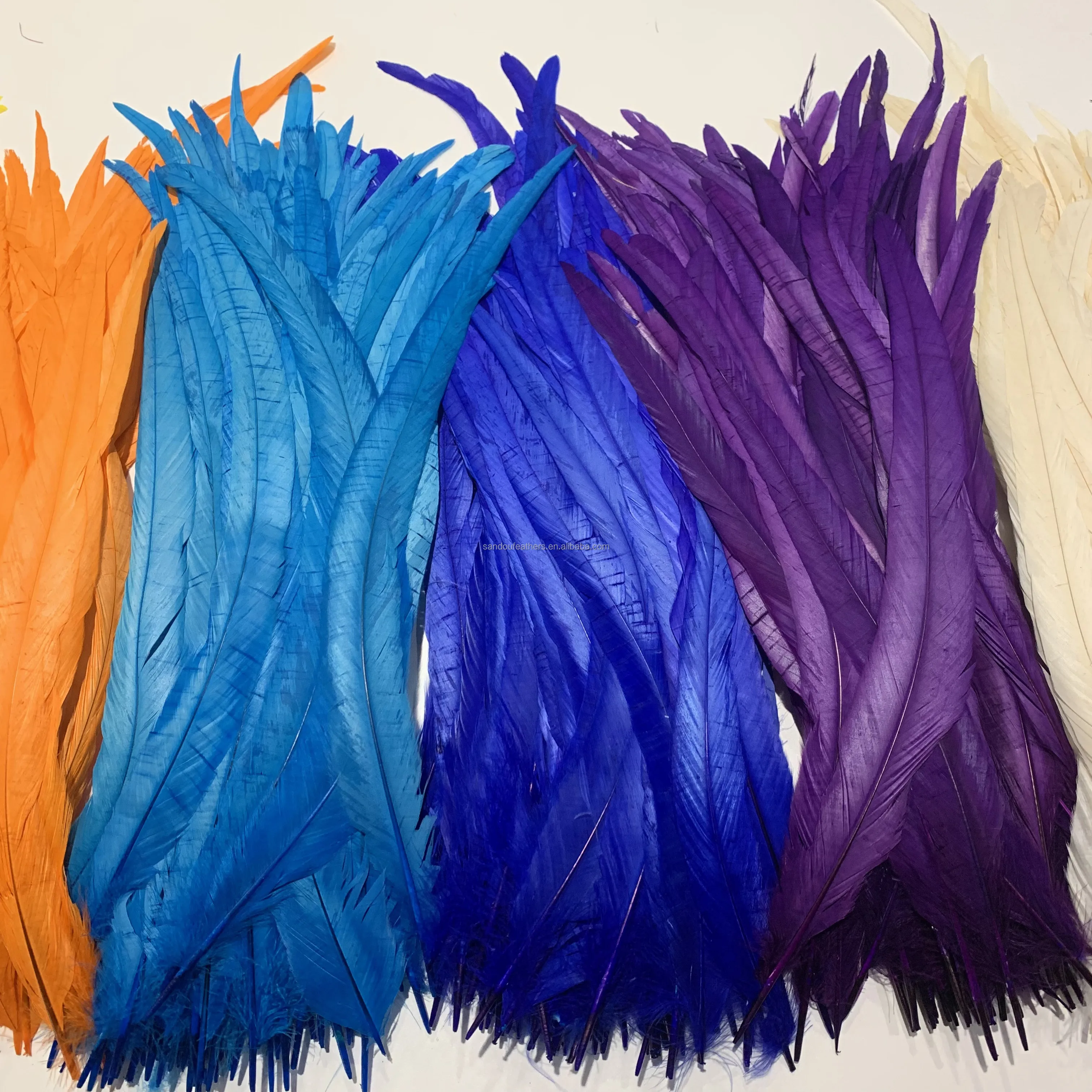 Cocktail Fringe Natural 14 inch 16 inch Fringes Feathers Cocktail Dress Feathers Black Chicken Feather