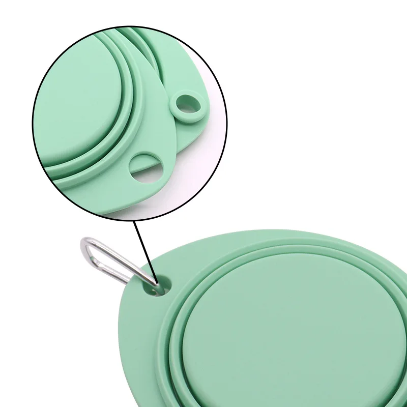 Wholesale Pet Dog Bowl Products Silicone Portable Double Luxury Travel Collapsible Pet Cat Dog Food Water Bowl