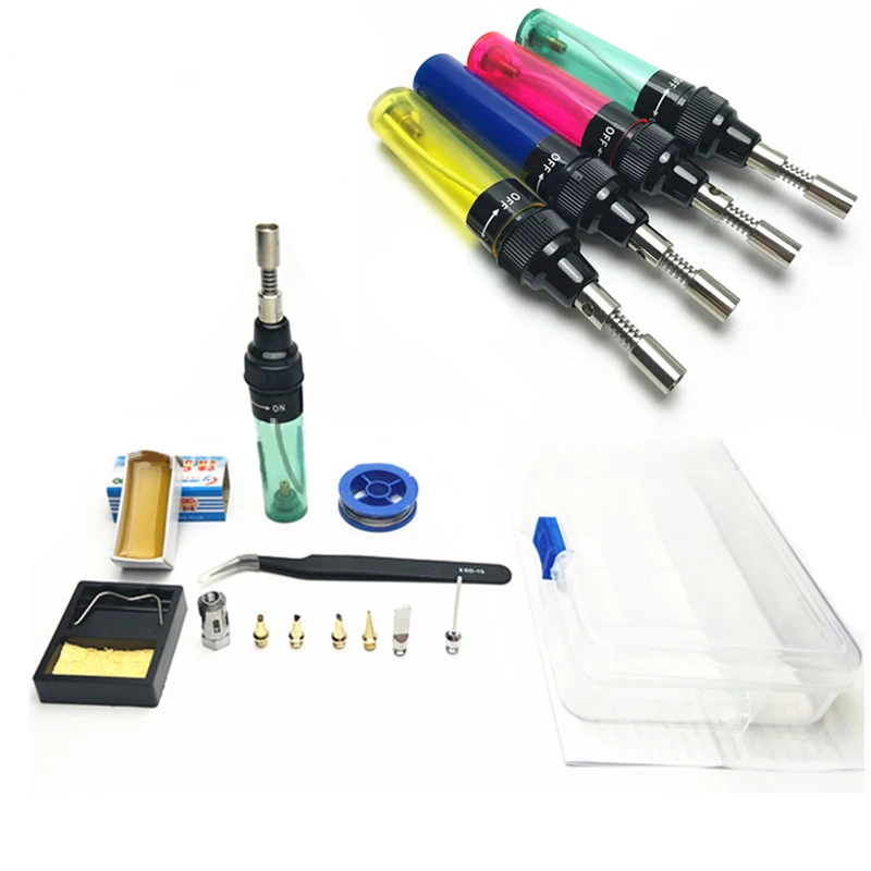 1300 Celsius Butane Gas Welding Soldering Irons Welding Pen Burner Blow Torch Gas Soldering Iron Cordless Butane Tip Tool