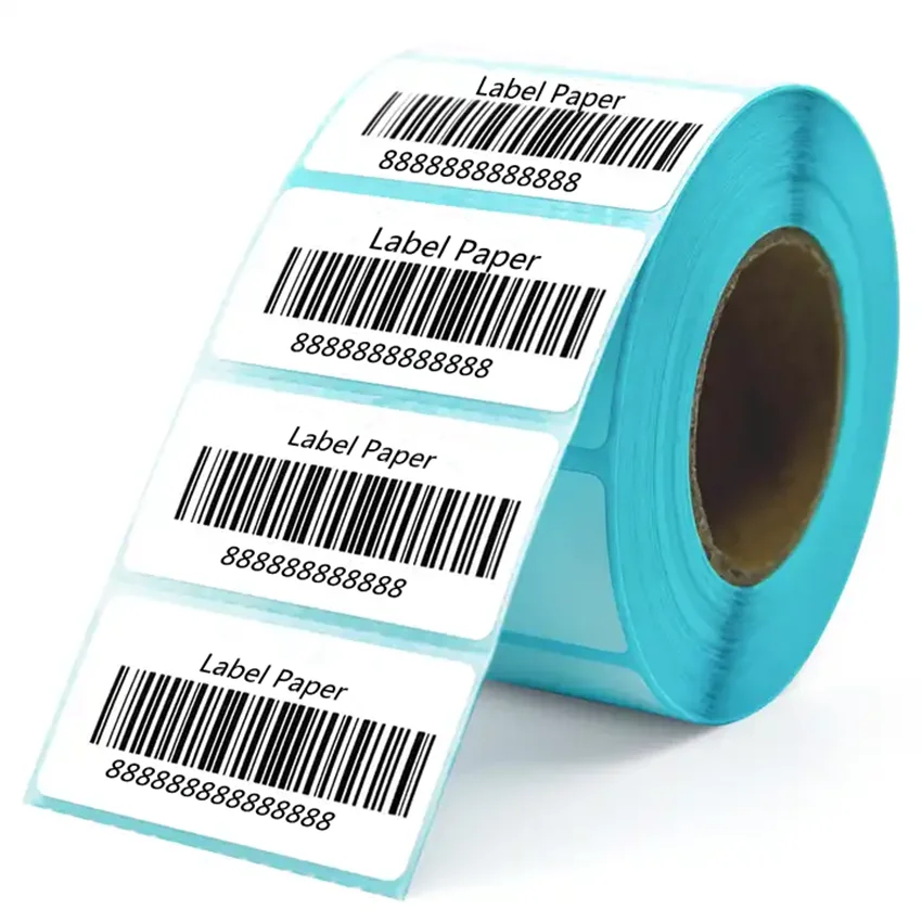 Manufacturer 40x60mm Supermarket commodity SKU Barcode label Shipping Barcode Label